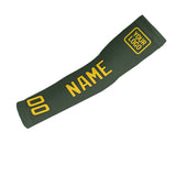 Custom Dark Green Gold Arm Sleeve