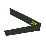 Custom Dark Green Gold Headband