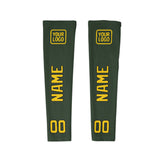 Custom Dark Green Gold Arm Sleeve