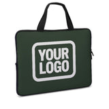 Custom Dark Green White Laptop Bag