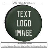 Custom Dark Green White Truck Tires