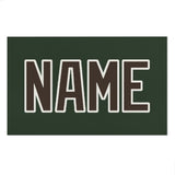 Custom Dark Green Brown Beach Towel