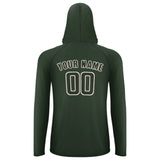 Custom Dark Green Olive UV-Hoodie