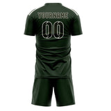 Custom Dark Green Olive Soccer Jersey