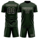 Custom Dark Green Olive Soccer Jersey