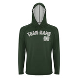 Custom Dark Green Gray UV-Hoodie