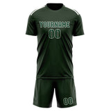 Custom Dark Green Green Soccer Jersey