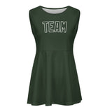 Custom Dark Green Dark Green Cheerleader Dress