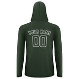 Custom Dark Green Dark Green UV-Hoodie