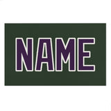 Custom Dark Green Purple Beach Towel