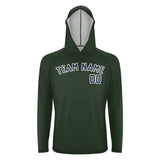 Custom Dark Green Blue UV-Hoodie