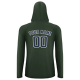Custom Dark Green Blue UV-Hoodie