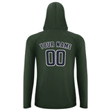 Custom Dark Green Navy UV-Hoodie