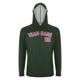 Custom Dark Green Pink UV-Hoodie