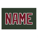 Custom Dark Green Crimson Red Beach Towel