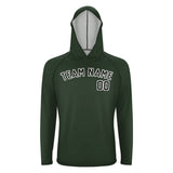 Custom Dark Green Black UV-Hoodie