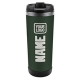 Custom Dark Green White Stainless Steel Water Cup