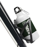 Custom Dark Green White Sports Bottle