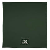 Custom Dark Green White Square Table Cloth