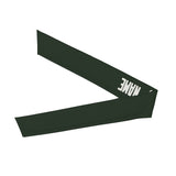 Custom Dark Green White Headband