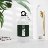 Custom Dark Green White Sports Bottle