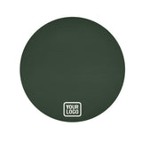 Custom Dark Green White Round Table Cloth