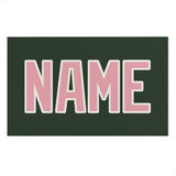 Custom Dark Green Light Pink Beach Towel