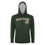Custom Dark Green Khaki UV-Hoodie