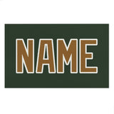 Custom Dark Green Khaki Beach Towel