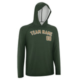 Custom Dark Green Khaki UV-Hoodie