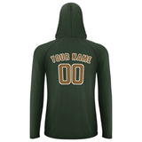 Custom Dark Green Khaki UV-Hoodie