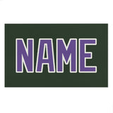 Custom Dark Green Light Purple Beach Towel
