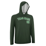 Custom Dark Green Emerald Green UV-Hoodie