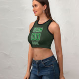 Custom Dark Green Emerald Green Sleeveless Tank Top