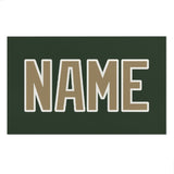 Custom Dark Green Light Khaki Beach Towel