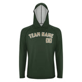 Custom Dark Green Light Khaki UV-Hoodie