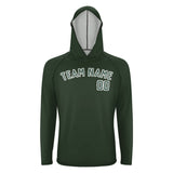 Custom Dark Green Blue Green UV-Hoodie