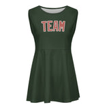 Custom Dark Green Copper Rose Cheerleader Dress