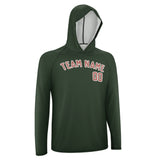 Custom Dark Green Copper Rose UV-Hoodie
