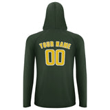 Custom Dark Green Gold UV-Hoodie