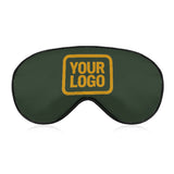 Custom Dark Green Yellow Sleep Mask