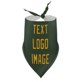 Custom Dark Green Yellow Pet Scarf