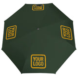 Custom Dark Green Yellow Automatic Umbrella
