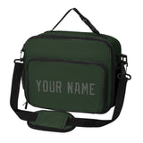 Custom Dark Green Dark Grey Lunch Bag