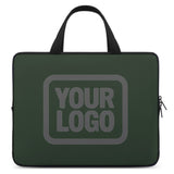 Custom Dark Green Dark Grey Laptop Bag