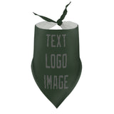 Custom Dark Green Dark Grey Pet Scarf