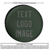 Custom Dark Green Dark Grey Truck Tires
