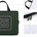 Custom Dark Green Dark Grey Laptop Bag
