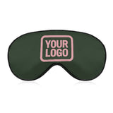 Custom Dark Green Light Pink Sleep Mask