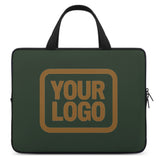Custom Dark Green Khaki Laptop Bag
